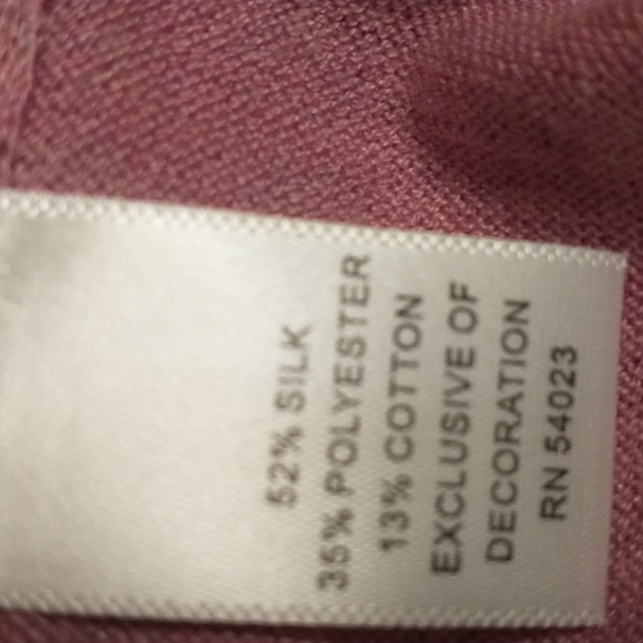 ✨HP✨!!WORN ONCE!! Dusty Rose Banana Republic Ruffle Cardigan - Picture 7 of 7